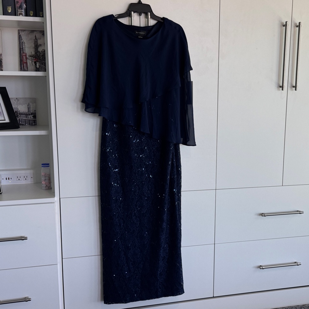 Scarlett Midnight Blue Asymmetrical Dress